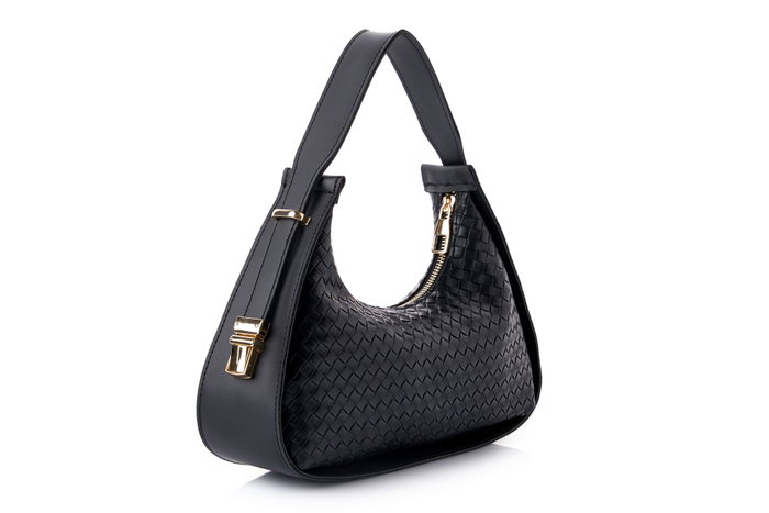 Lucky Bees Bolso de Mano Weave Anthracite